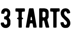 Black text '3 TARTS' on a white background.