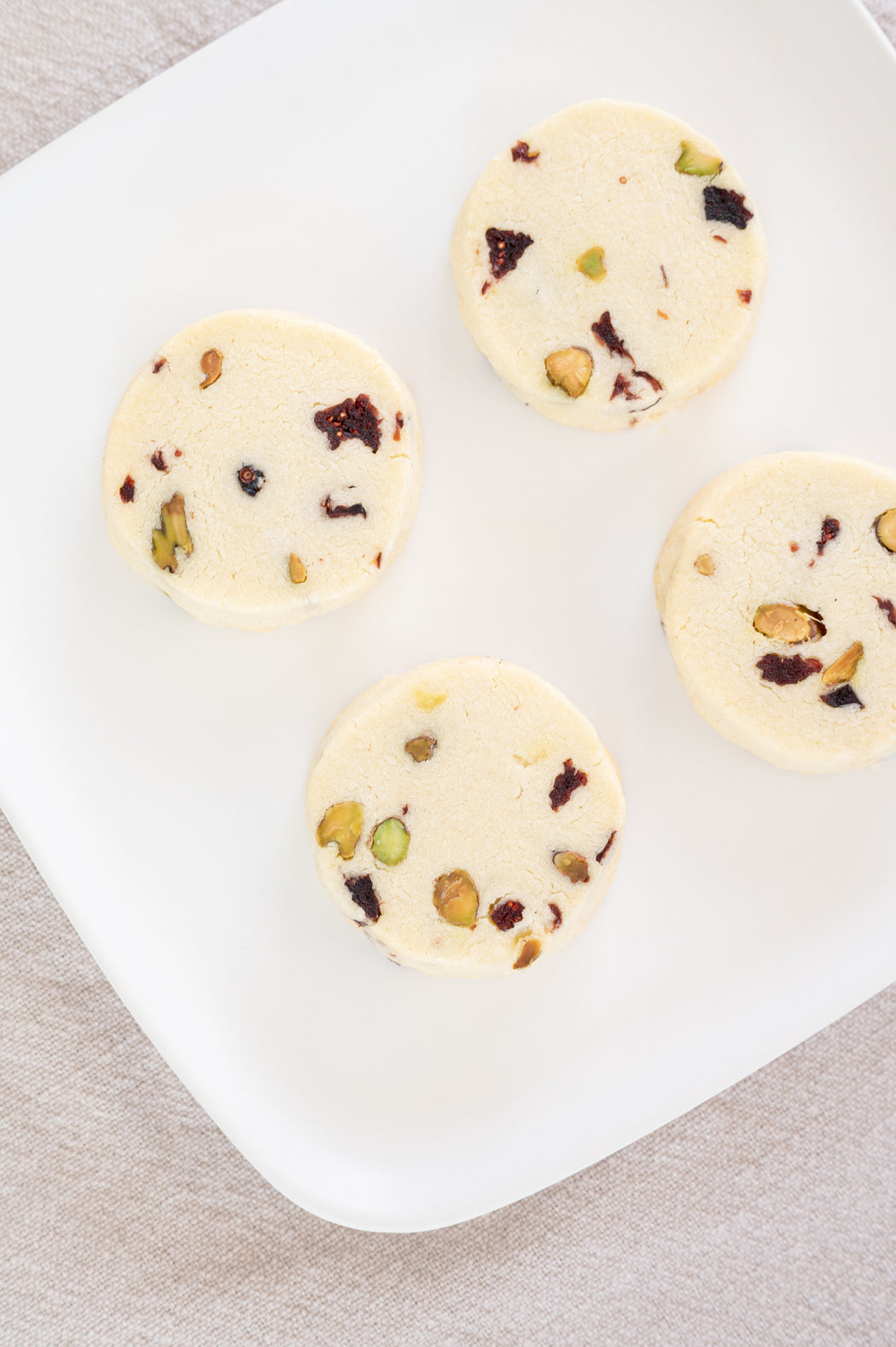 Cranberry Pistachio Shortbread.