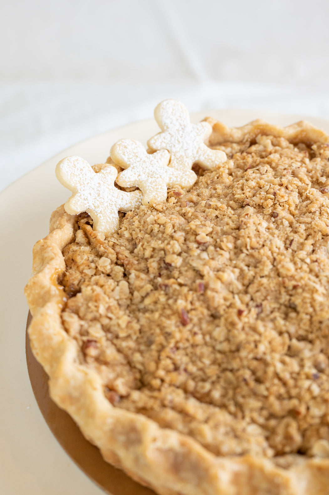 Apple Pecan Crisp Crumble Pie.