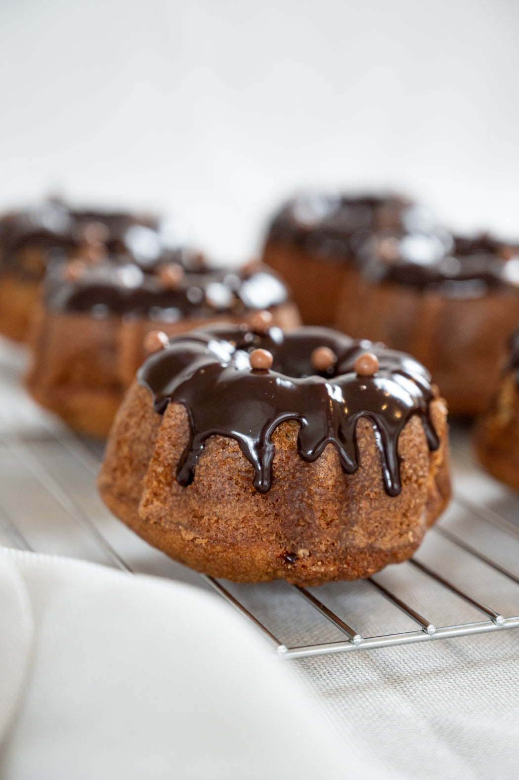 Banana Chocolate Chip Bundt Cakelet.