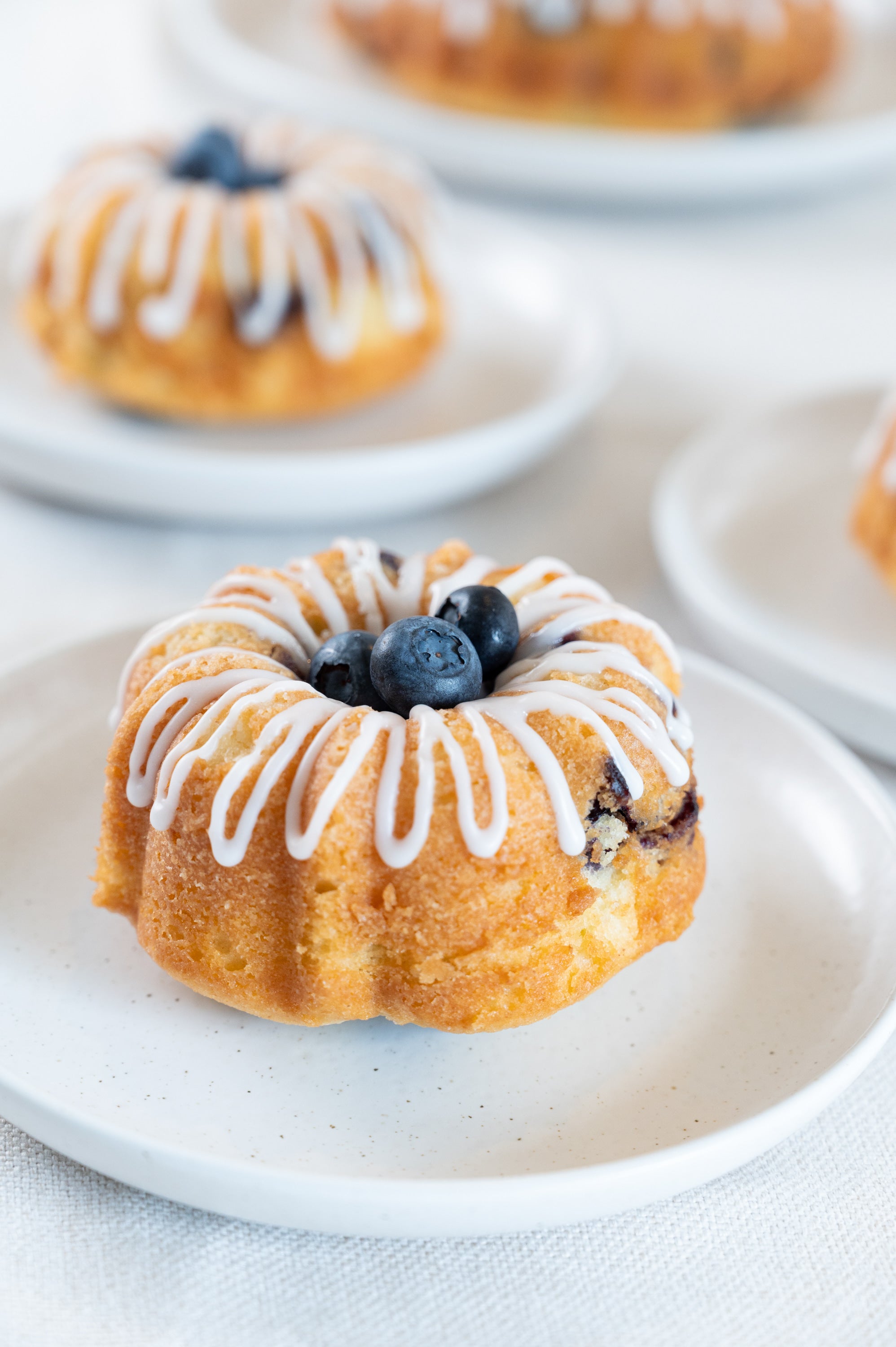 Blueberry Bundt Cakes.