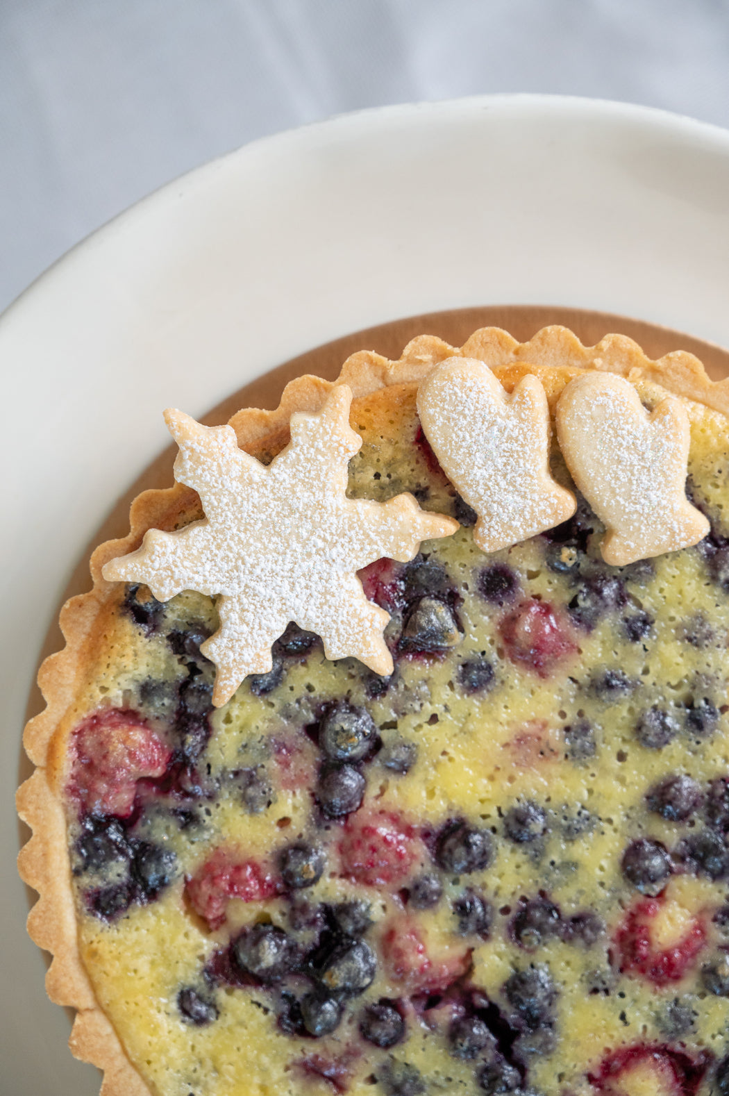 Blueberry Raspberry Sourcream Tart.