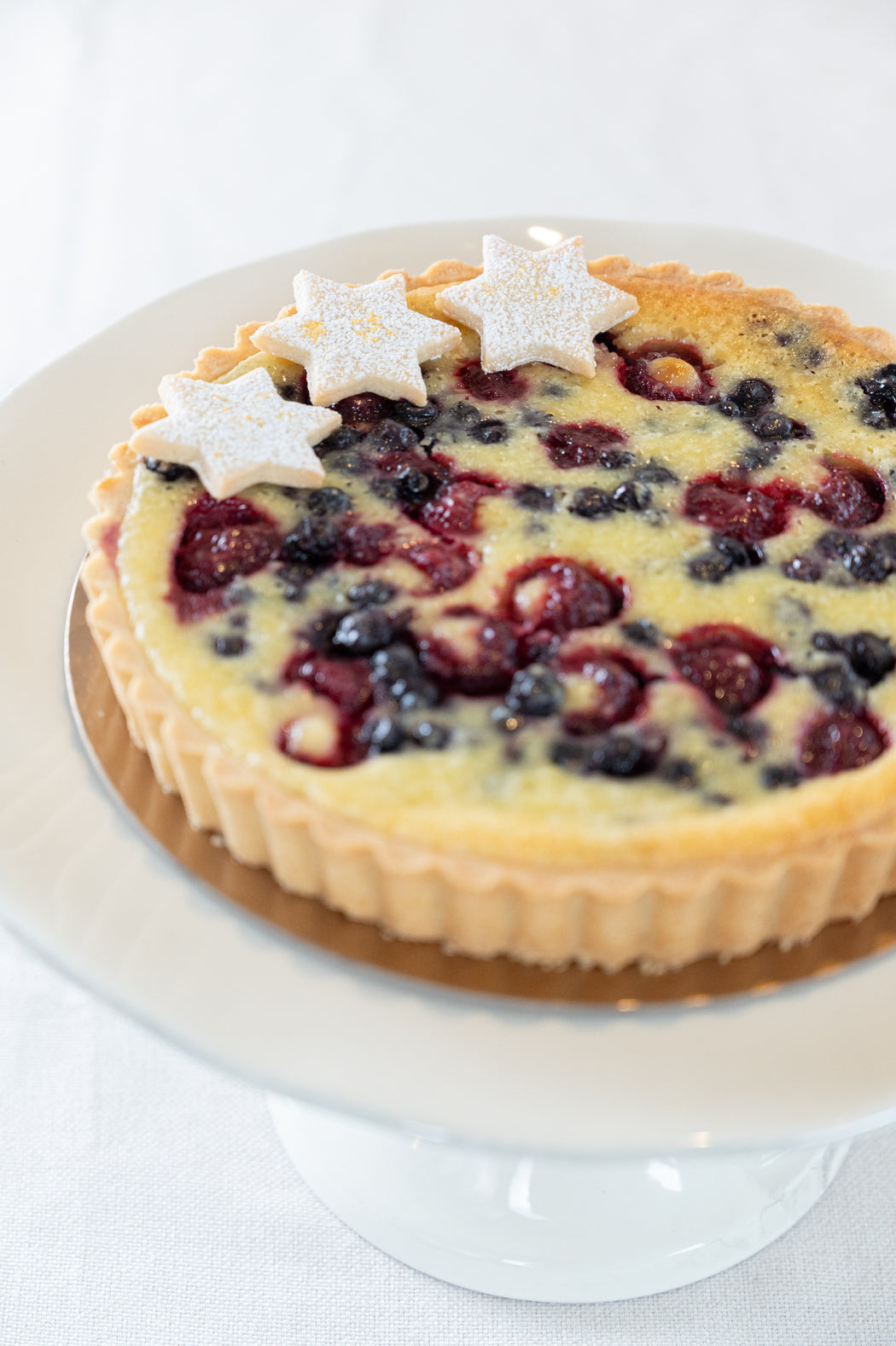 Blueberry Raspberry Sourcream Tart.