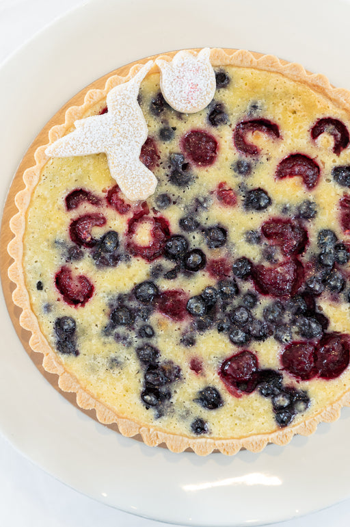 Blueberry Raspberry Sourcream Tart.