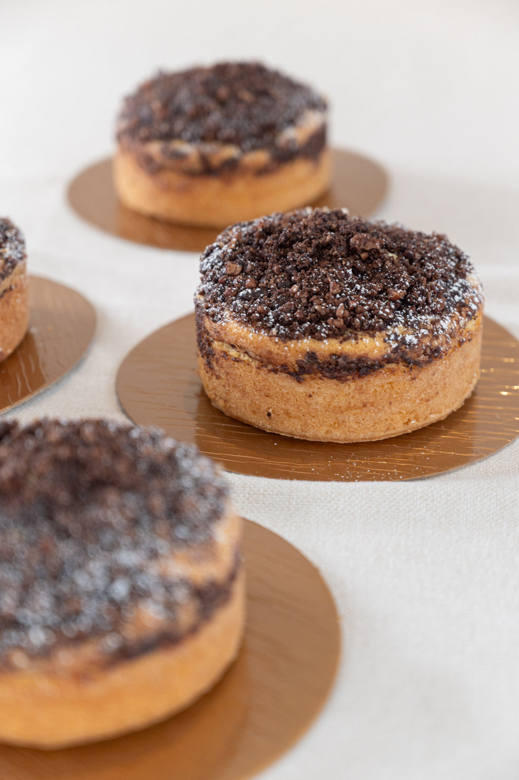 Chocolate Pecan Streusel Coffee Cakes.