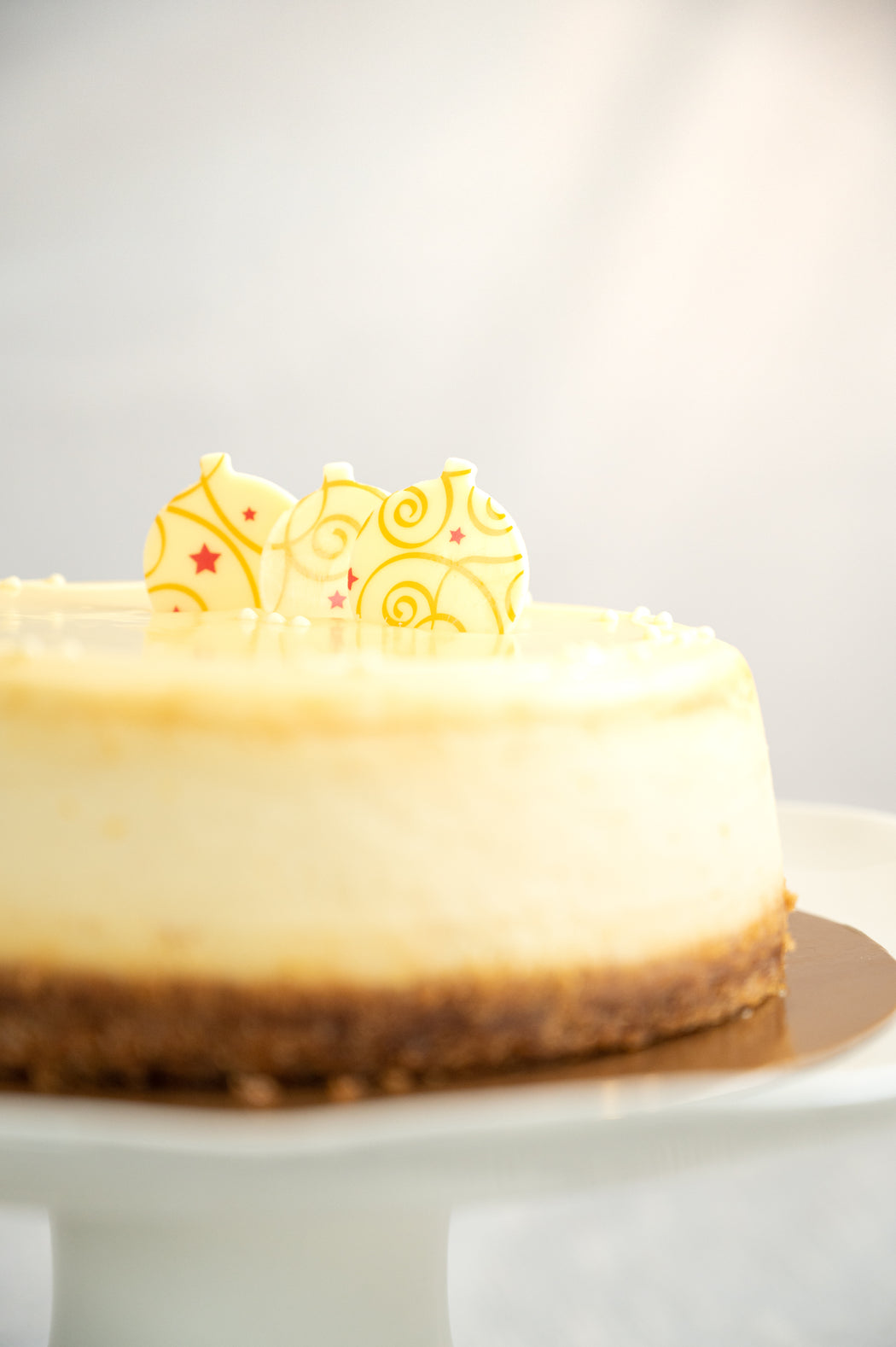 Clementine White Chocolate Cheesecake.