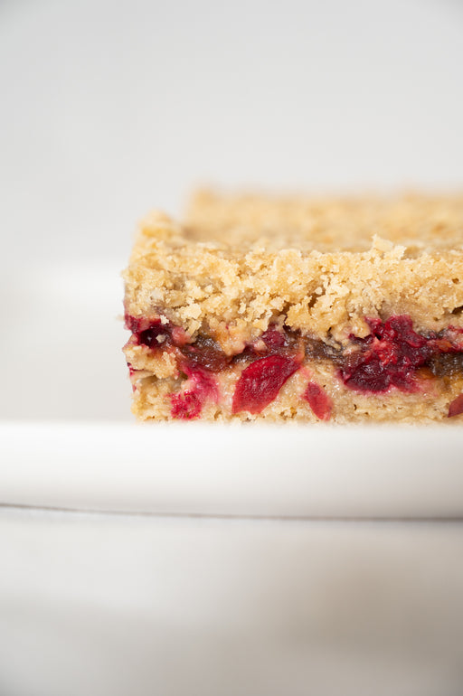 Cranberry Date Squares.