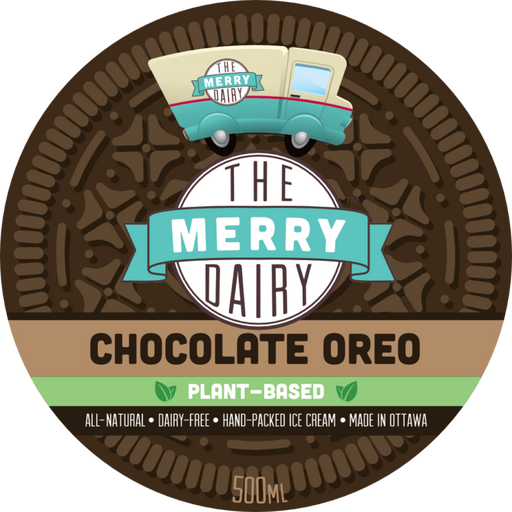 The Merry Dairy Chocolate Oreo Vegan Ice Cream.
