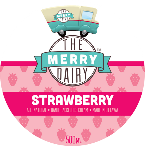 The Merry Dairy Strawberry Ice Cream.