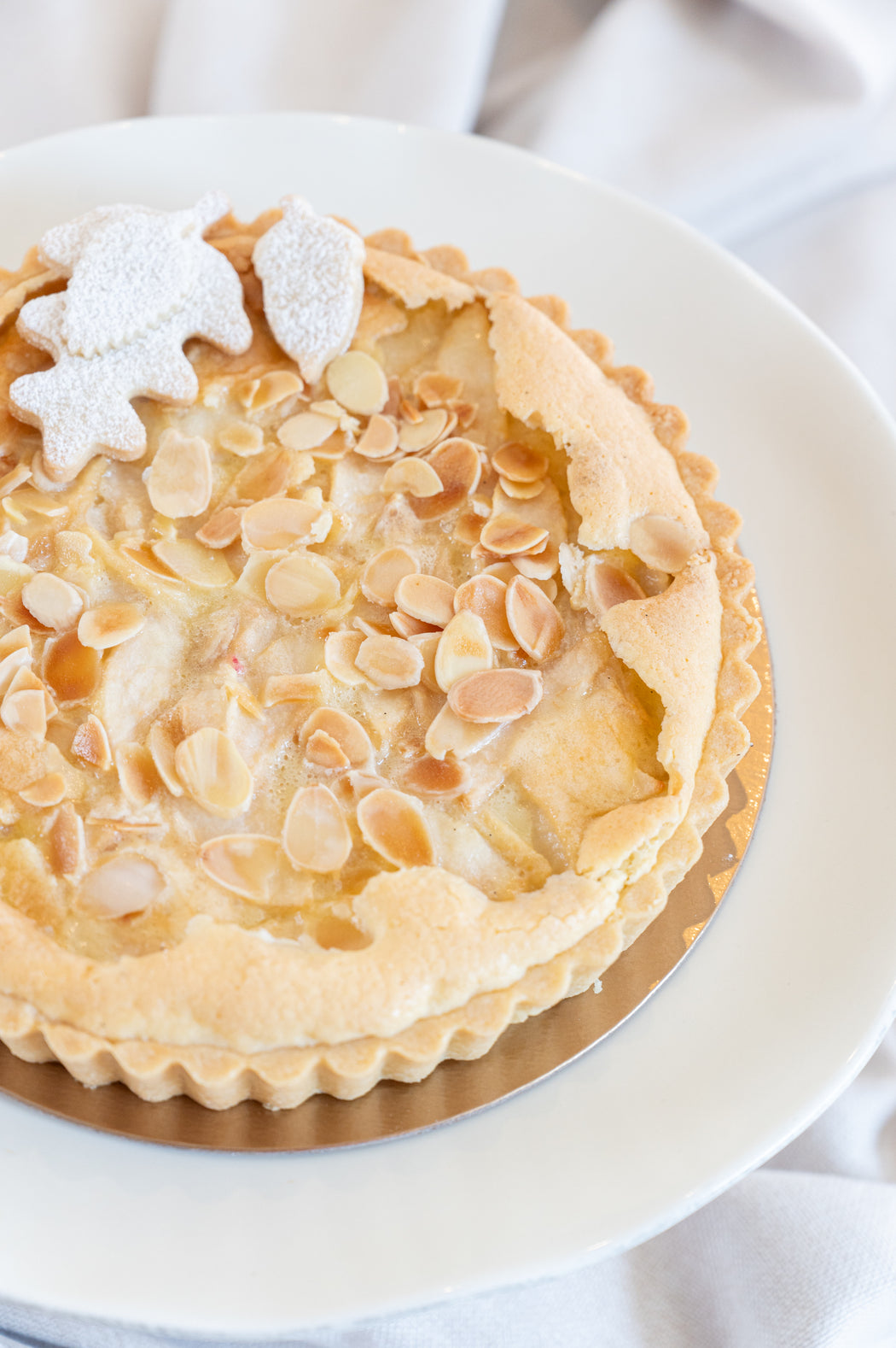 Pear Almond Vanilla Tart.