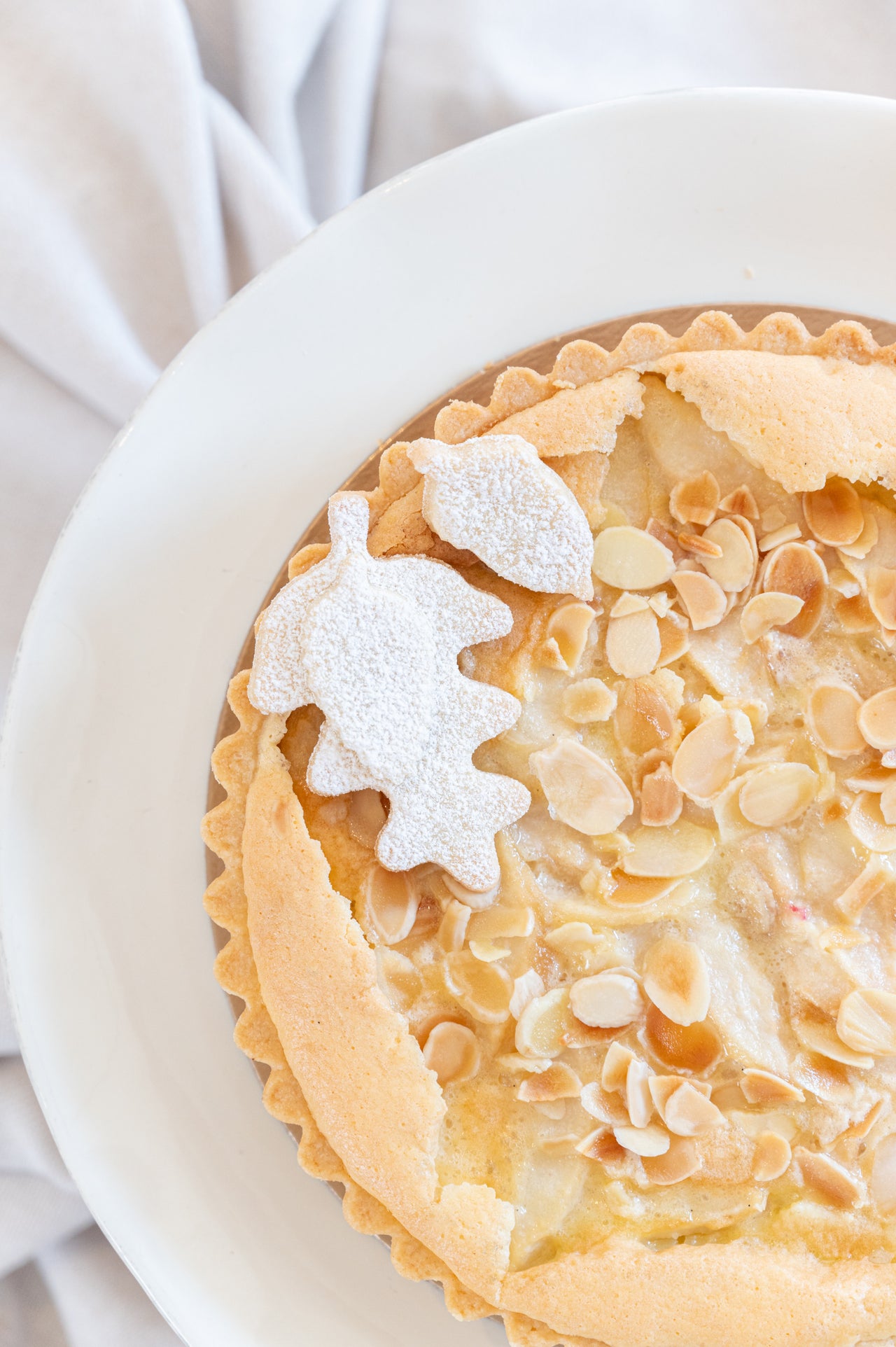 Pear Almond Vanilla Tart.