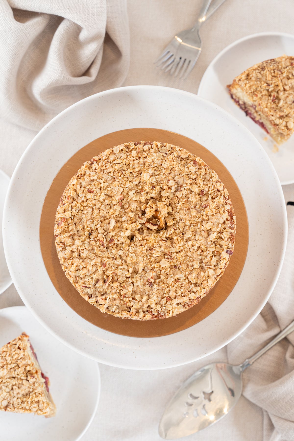 Plum Pecan Streusel Coffee Cake.
