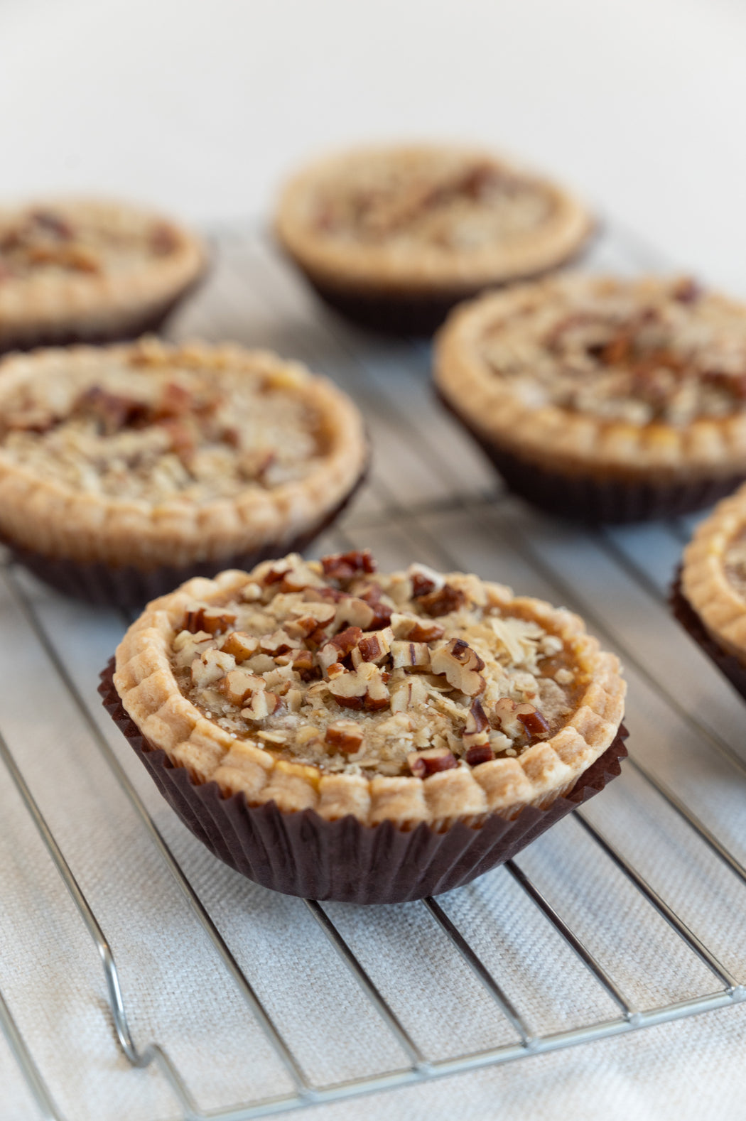 Pumpkin Pecan Crumble Pies.