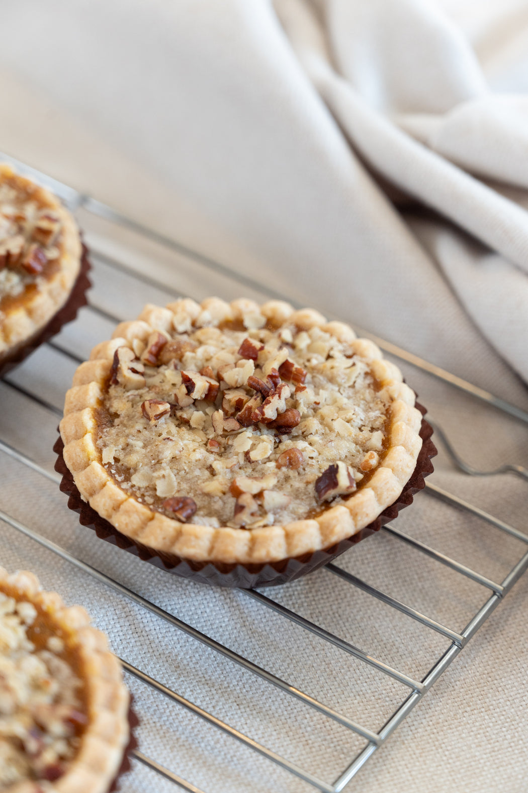 Pumpkin Pecan Crumble Pies.