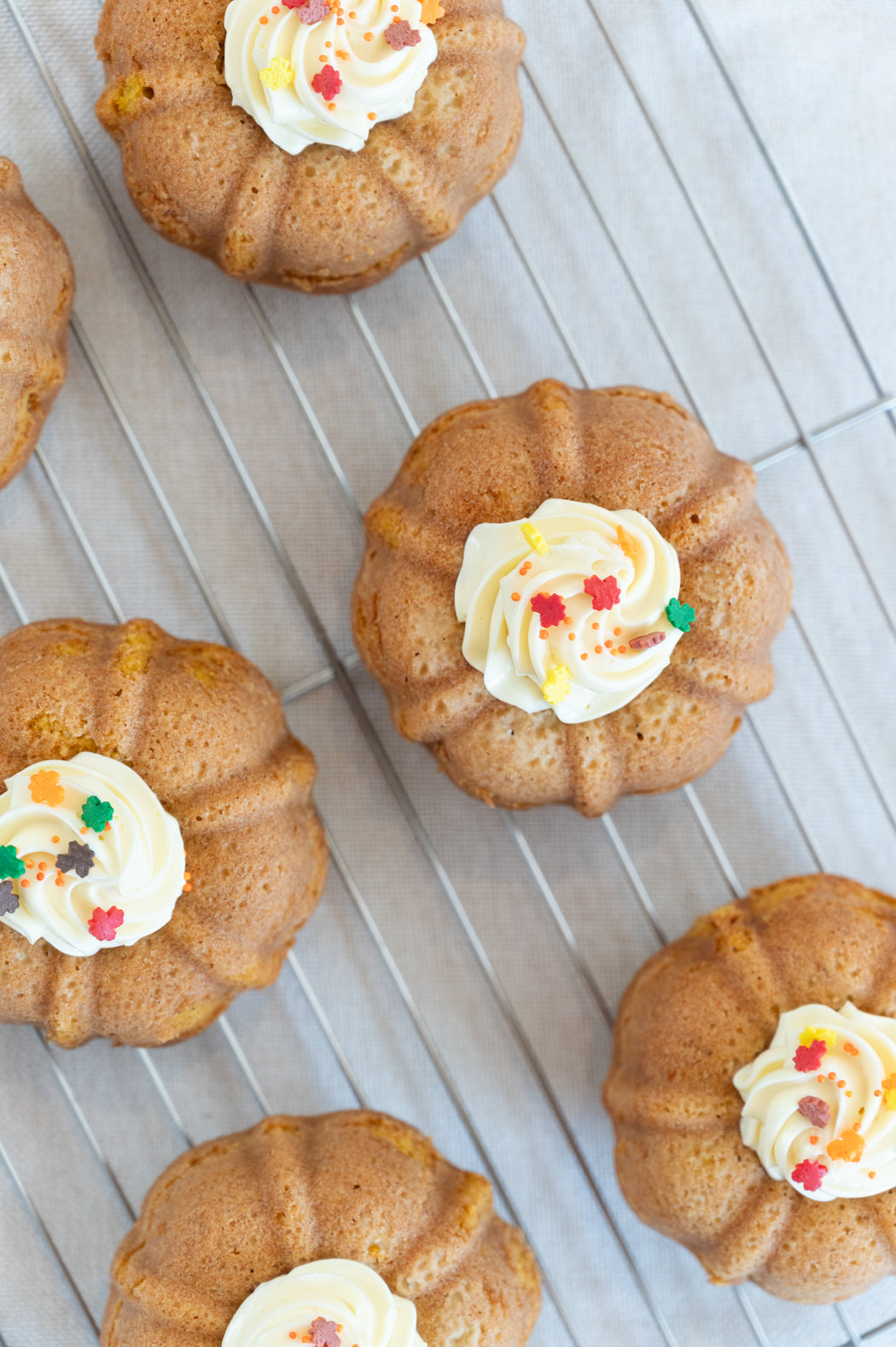 Pumpkin Pound Cake with Classic French Buttercream.