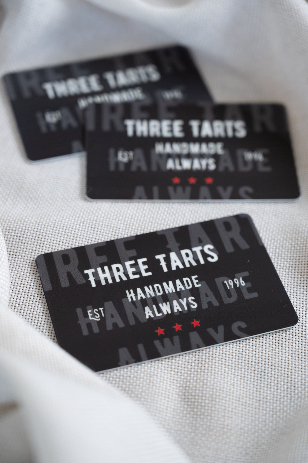 Three Tarts Gift Card.