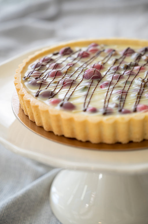 White Chocolate Cranberry Toasted Pistachio Tart.