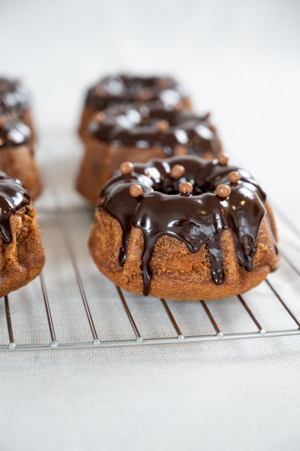 Banana Chocolate Chip Bundt Cakelet.