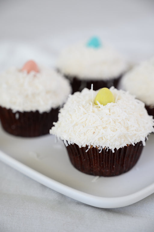 Easter Coconut Cupcakes.