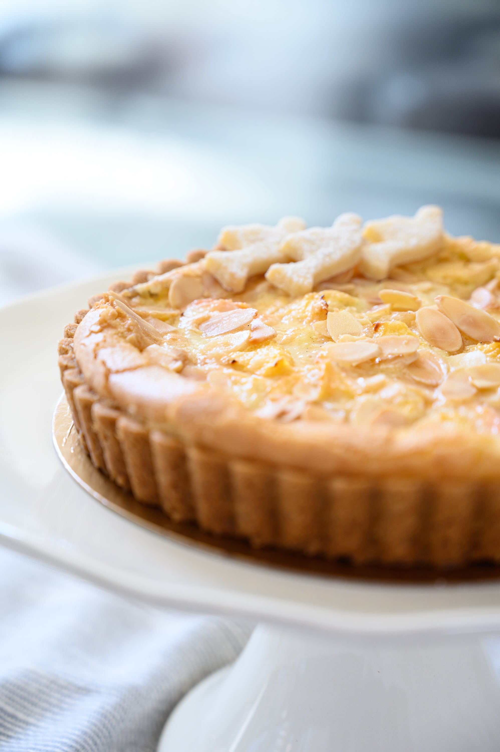 Peach Almond Vanilla Tart.