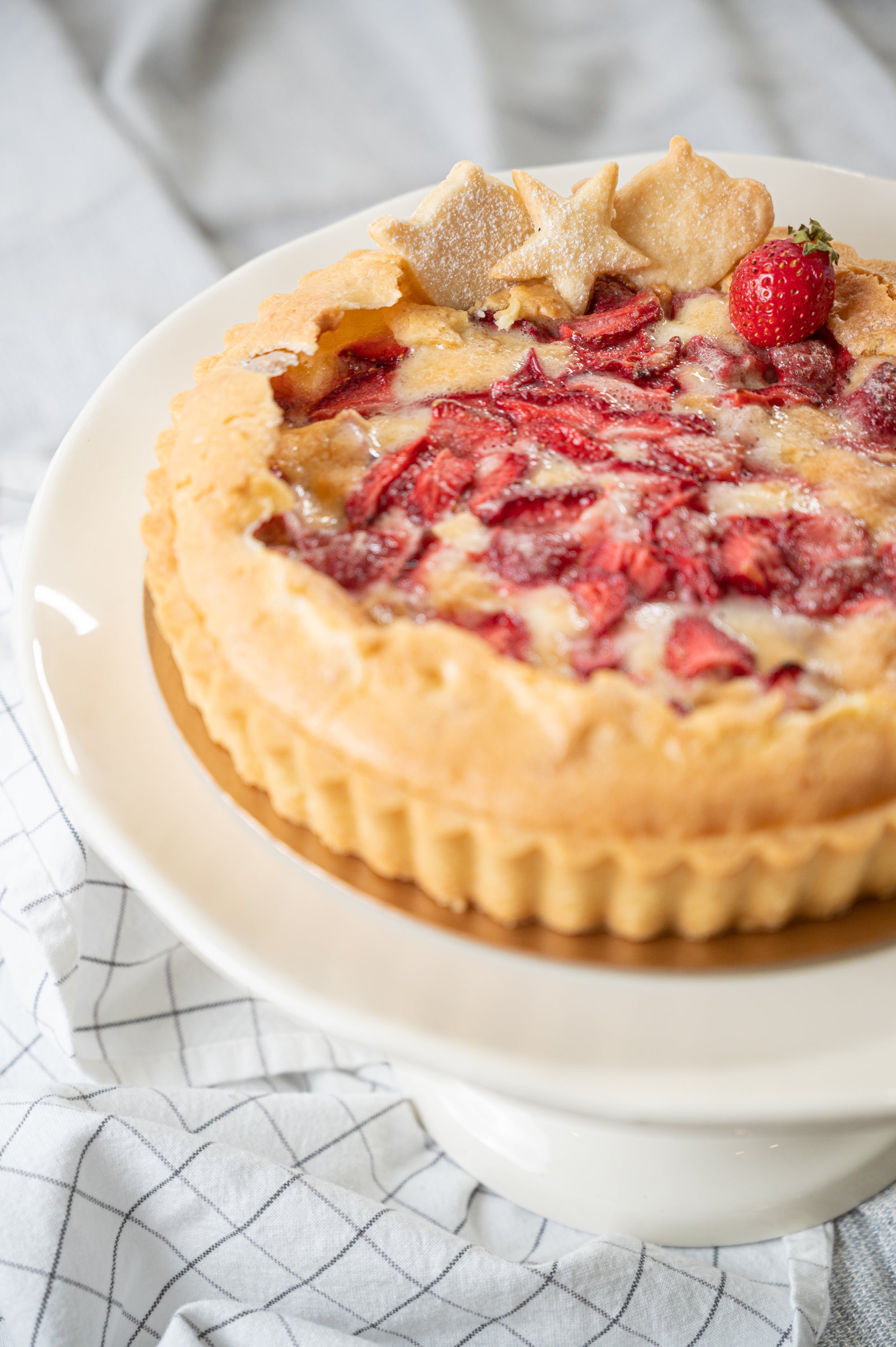 Strawberry Rhubarb Tart.